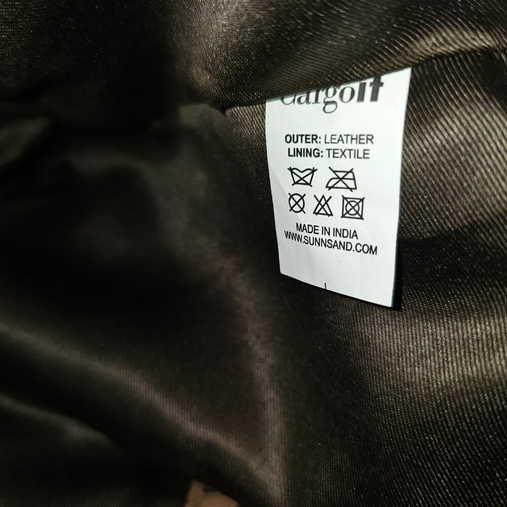 CARGOit, Raw, Brown Leather Tote Bag - Picture 16 of 16